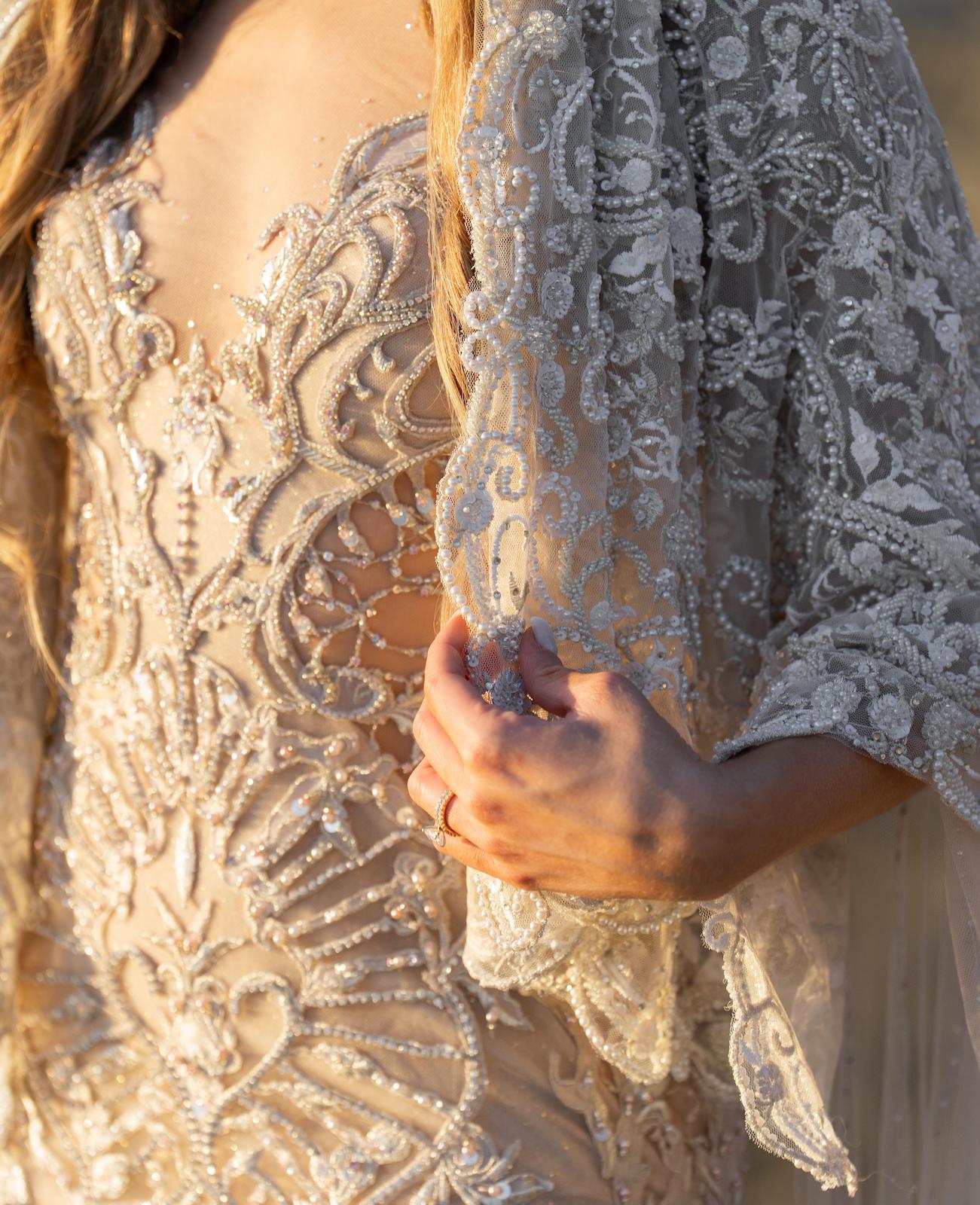 Gigi custom wedding veil by Angela Kim Couture – a luxurious bespoke bridal accessory with delicate detailing, made exclusively for one bride