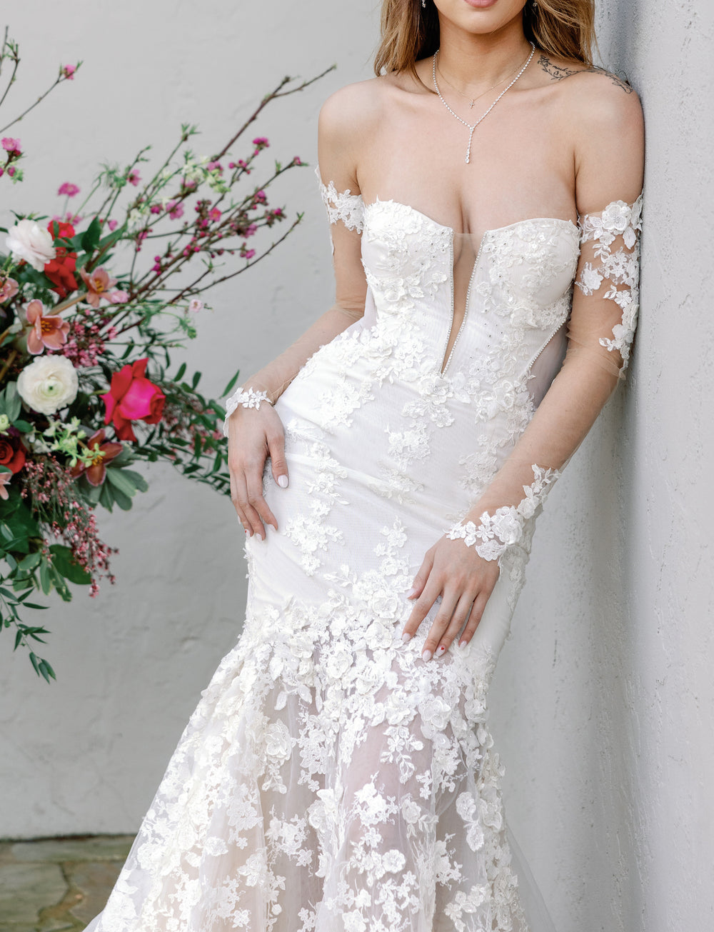 Custom wedding gown  by Angela Kim Couture – a unique bespoke bridal design created with premium fabrics and personalized to the bride's vision