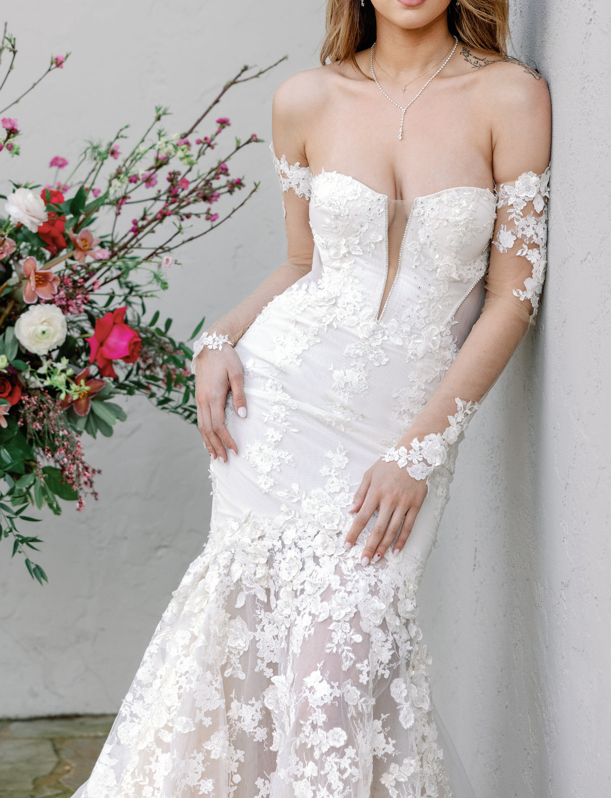 Custom wedding gown  by Angela Kim Couture – a unique bespoke bridal design created with premium fabrics and personalized to the bride's vision