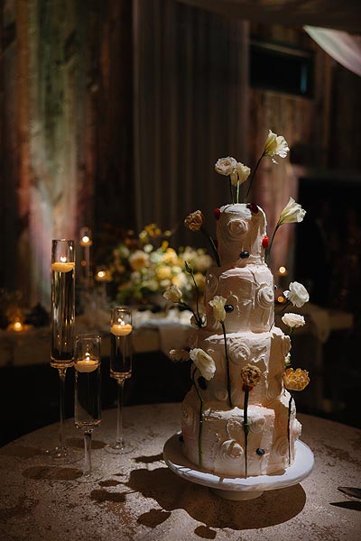 Kaitlin and William's wedding cake.