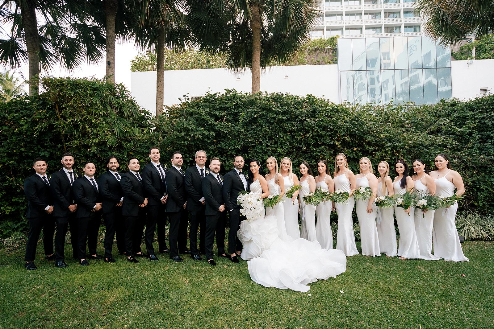 Chelsea and Fernando's wedding party